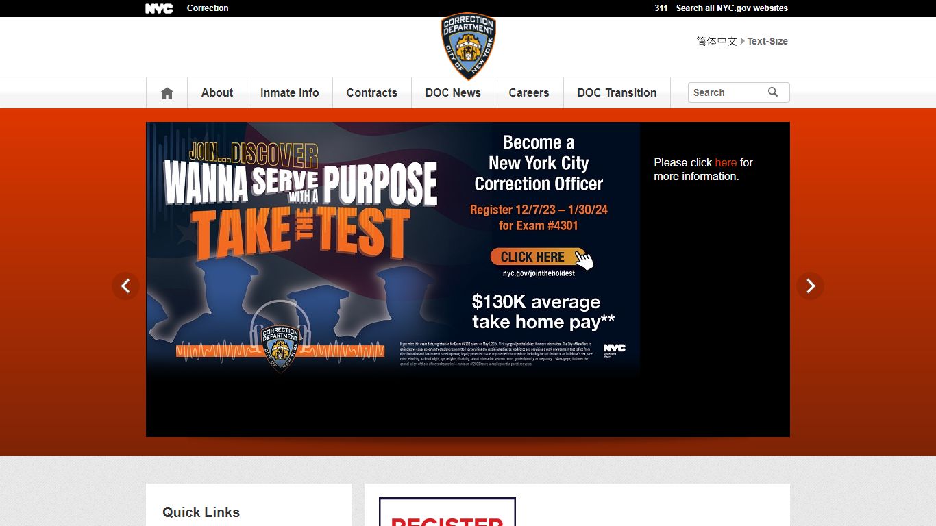 Department of Correction - NYC.gov